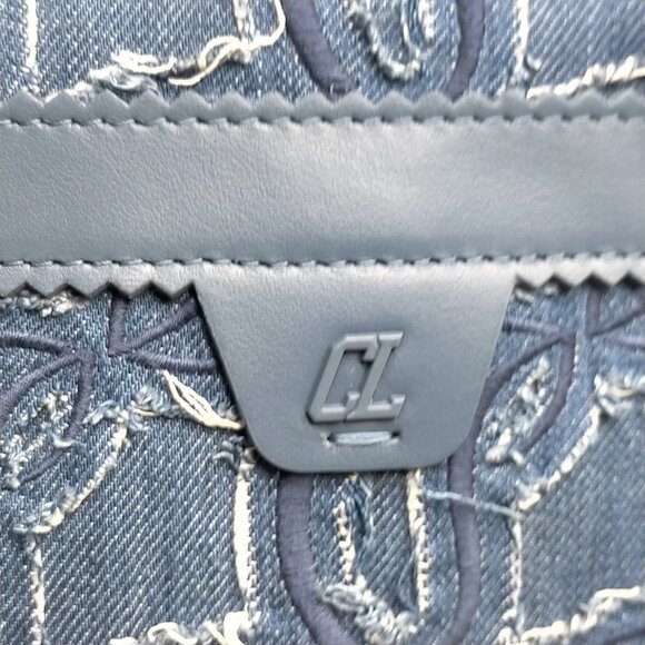 Christian Louboutin Blue Denim Hand Bag mon1168-110525 - Picture 8 of 16